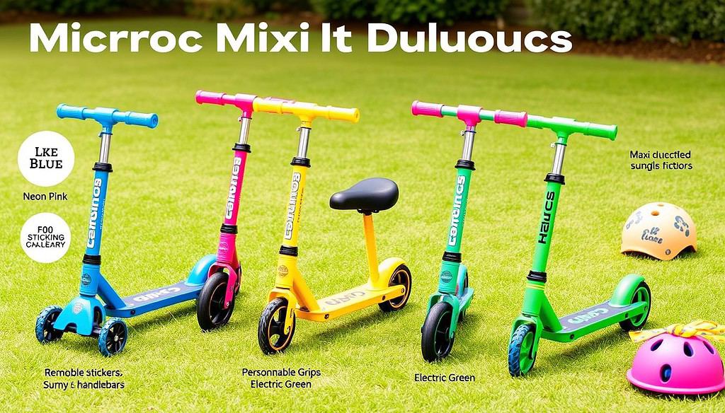 micro maxi deluxe scooter for kids colors and customization options