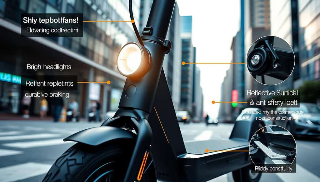 safety features of the electric scooter