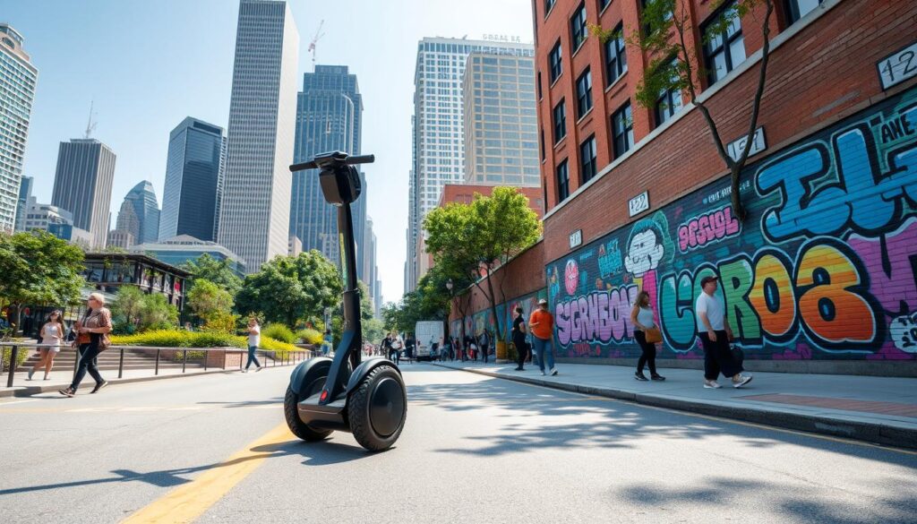 urban terrain commuting with segway ninebot g30 max