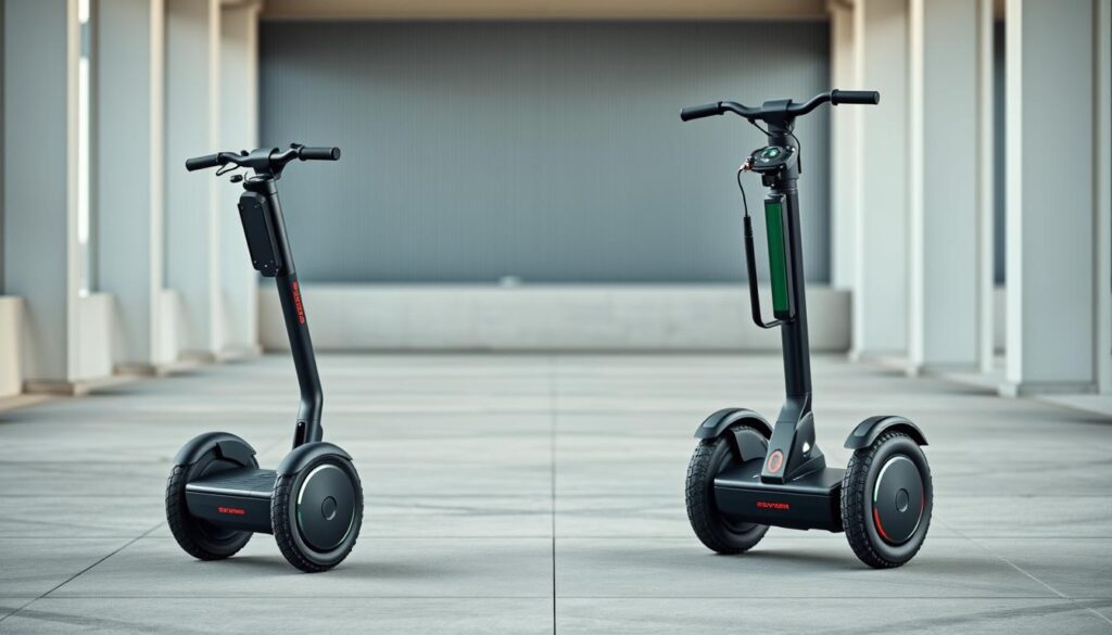 Segway Roller vs Segway PT comparison