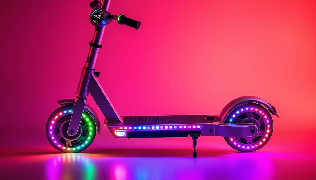 high-performance LED micro scooter