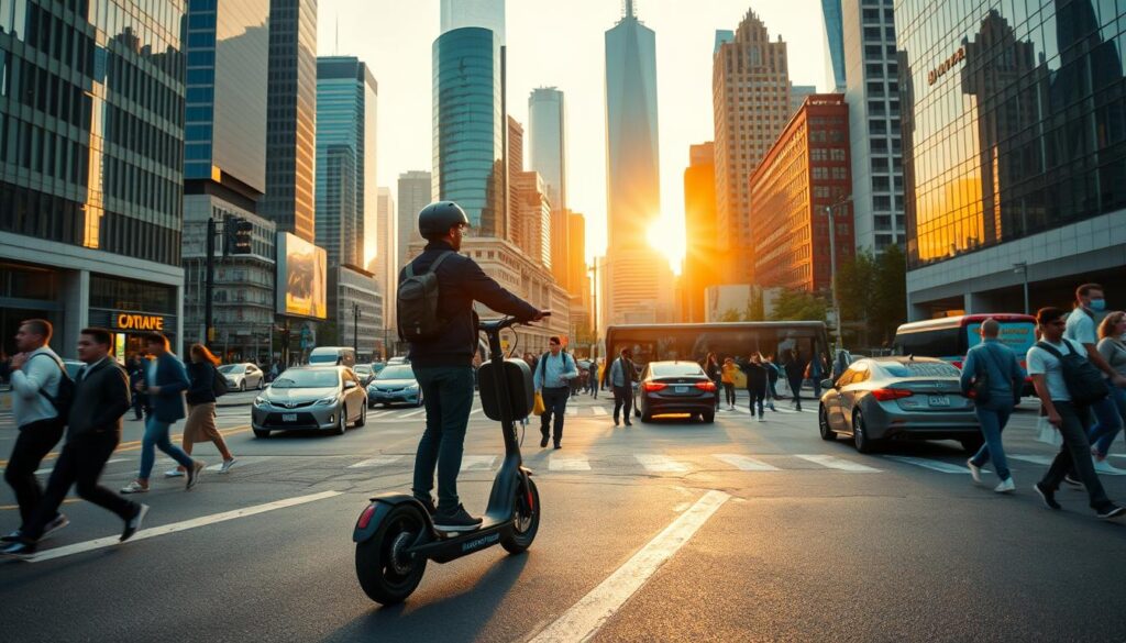urban commuting with segway ninebot