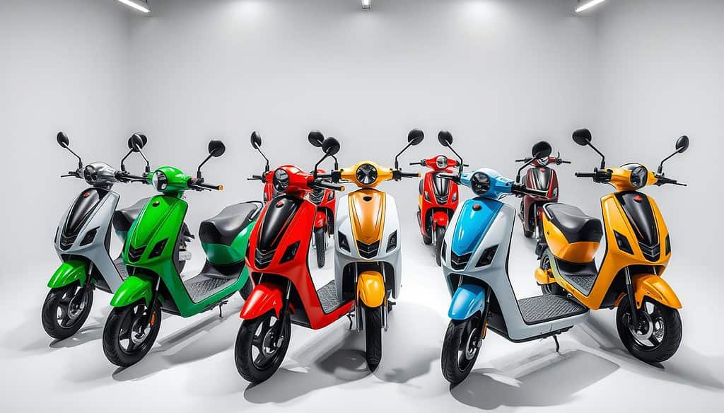 electric scooter models showcasing brand differences and pricing variations