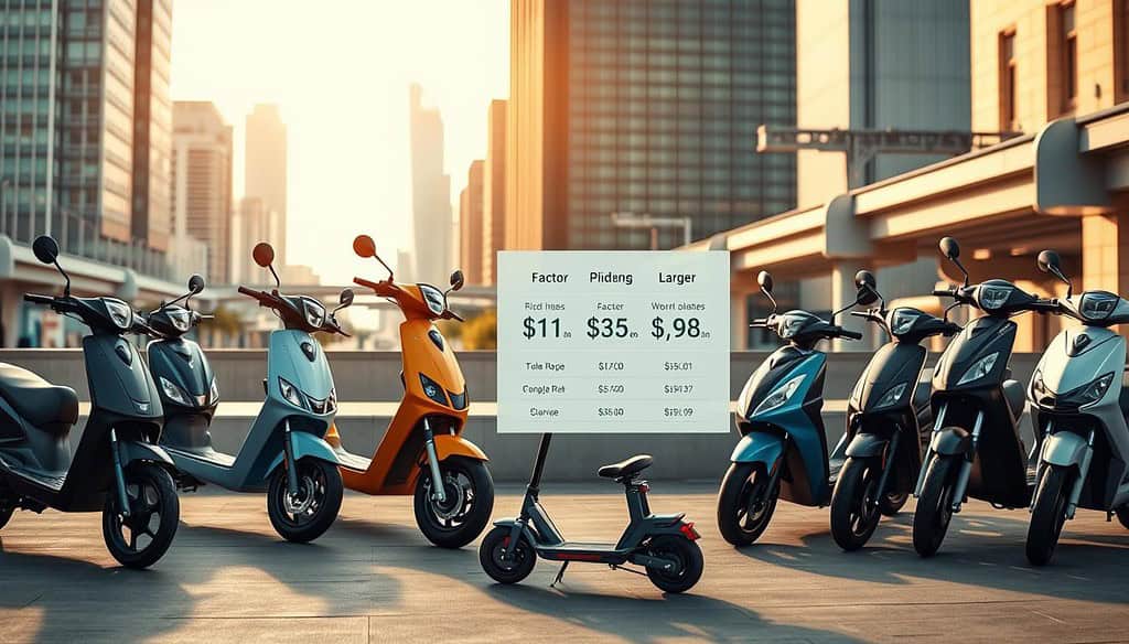 electric scooter price range