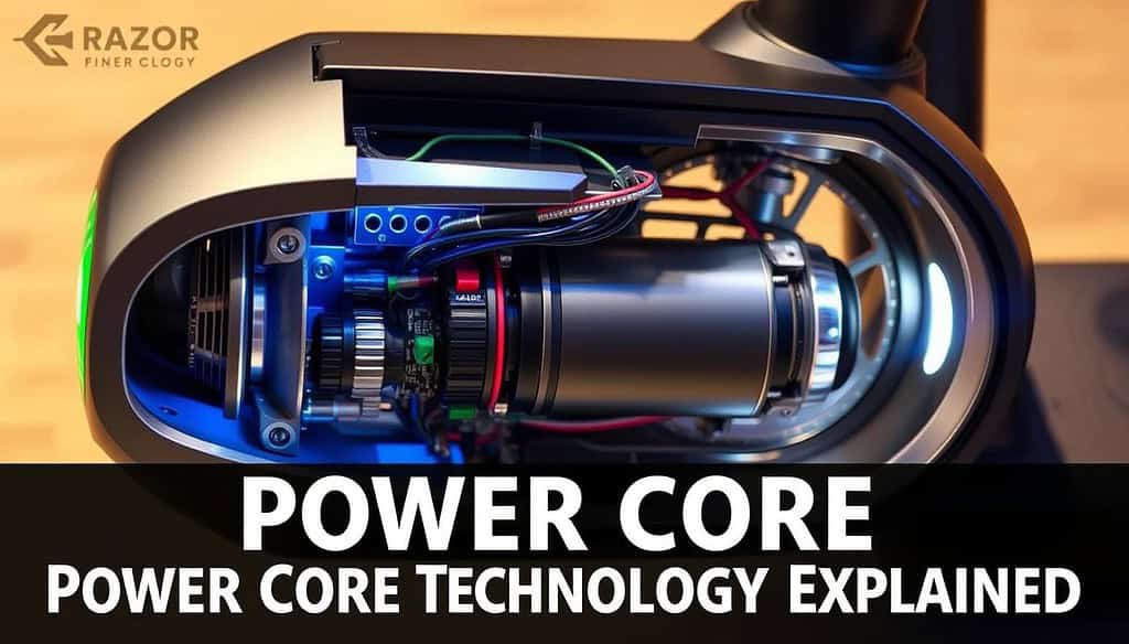 power core technology in Razor electric scooter