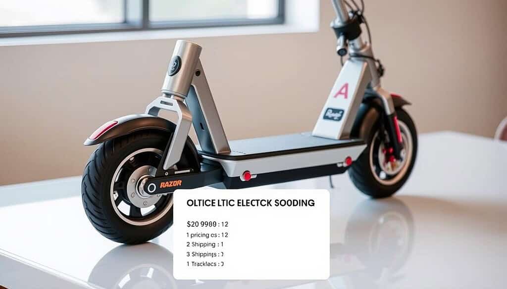 Electric scooter price and shipping details