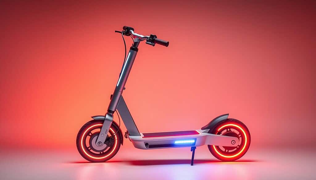 Solar Scooters pro model with electro-luminescent deck