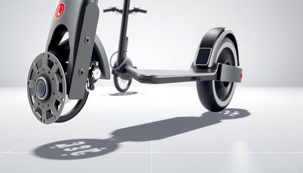 dual braking system for electric scooters