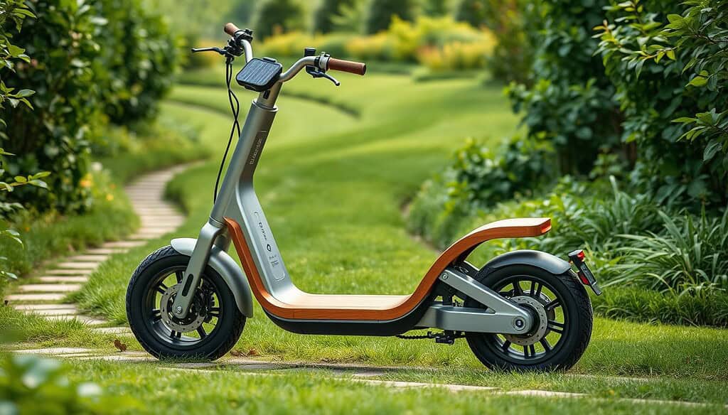 eco-friendly scooter with sustainable materials