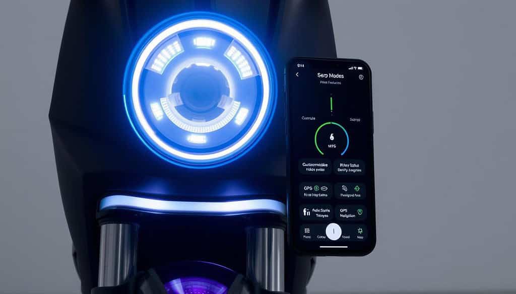 electric scooter lights and app features