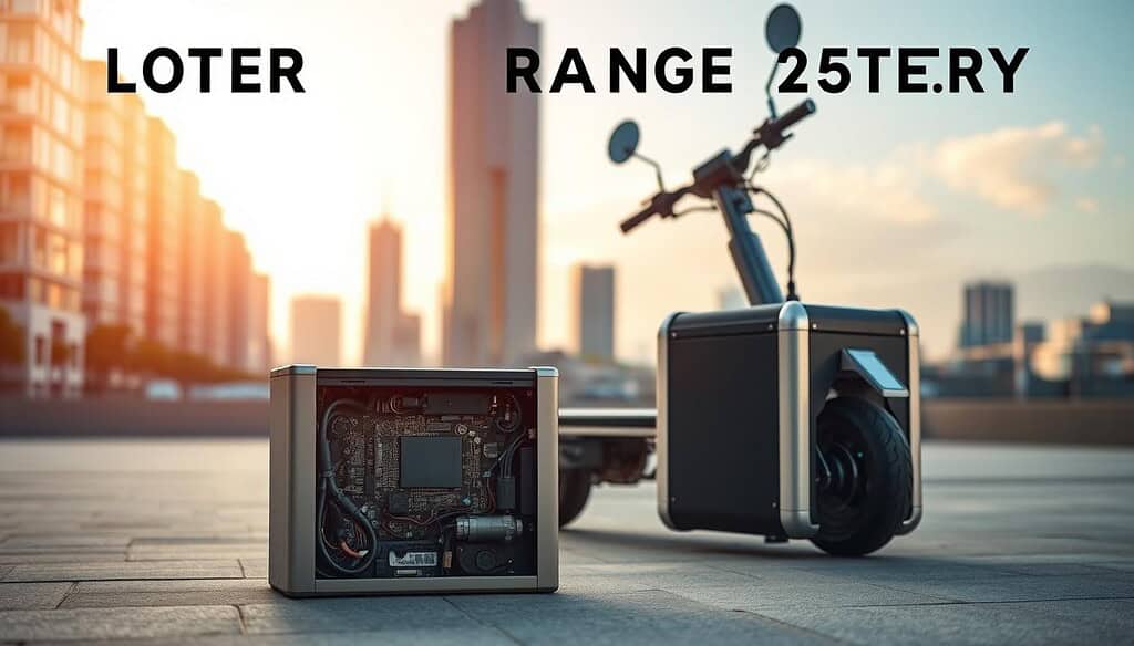 long-range electric scooter battery
