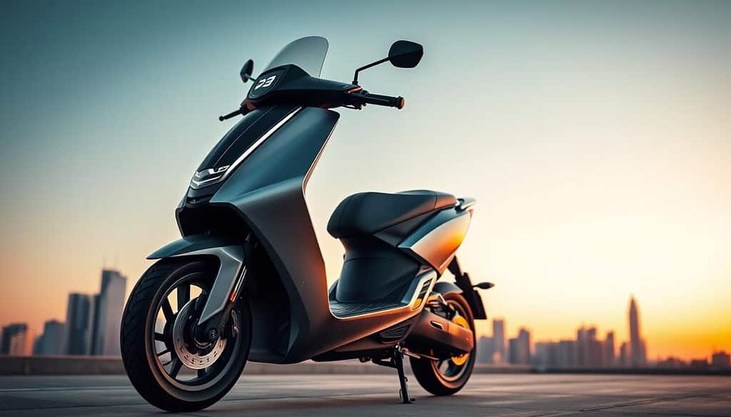 sleek electric scooter design