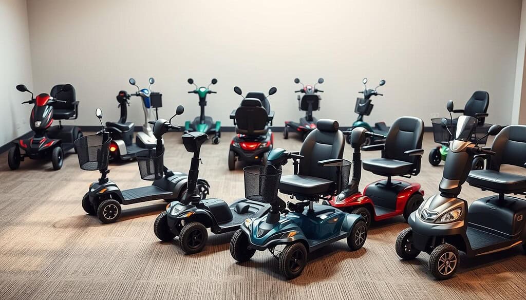 types of wheel mobility scooters