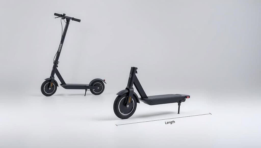 Foldable electric scooter dimensions