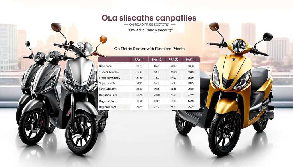 Ola electric scooter price comparison
