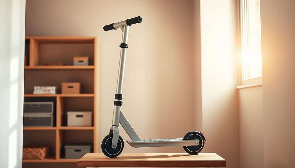 folding scooter storage