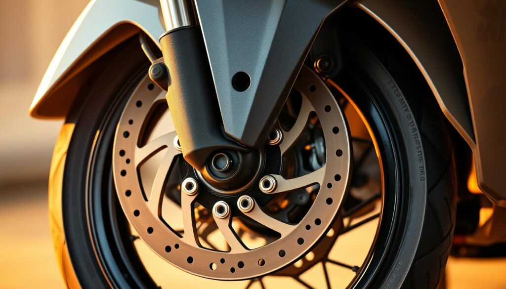 front rear braking system scooter