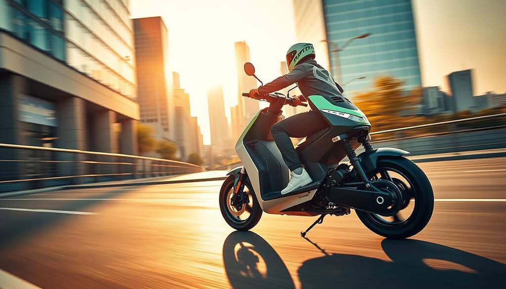 high-performance electric scooter acceleration