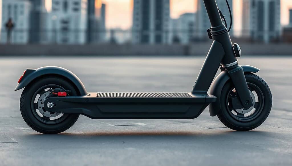 safe electric scooter with non-slip pads