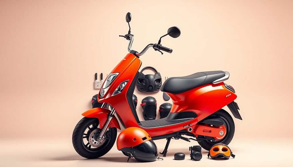 scooter bundle with helmet