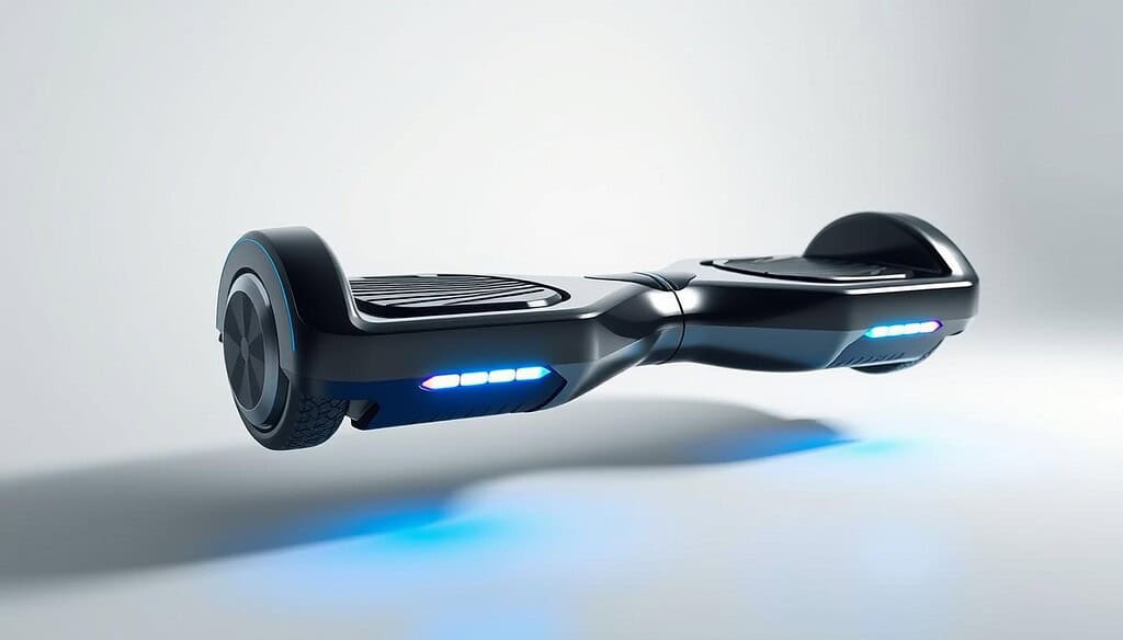 self-balancing hoverboard with LED lights