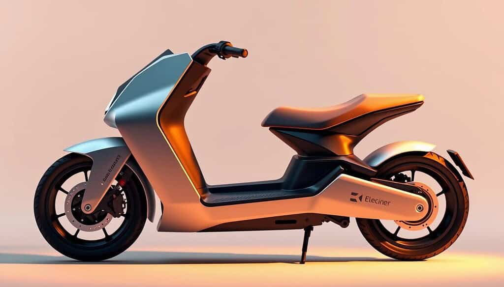 sleek electric scooter design