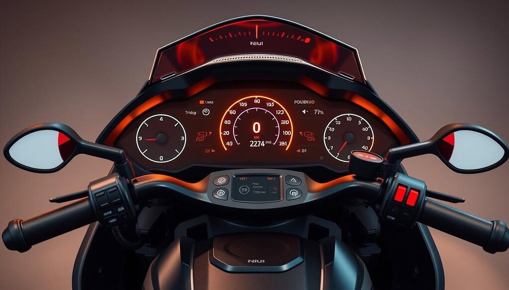 smart electric scooter dashboard