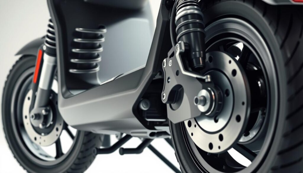 electric scooter suspension and brakes