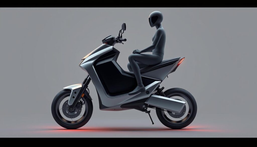 sleek electric scooter design
