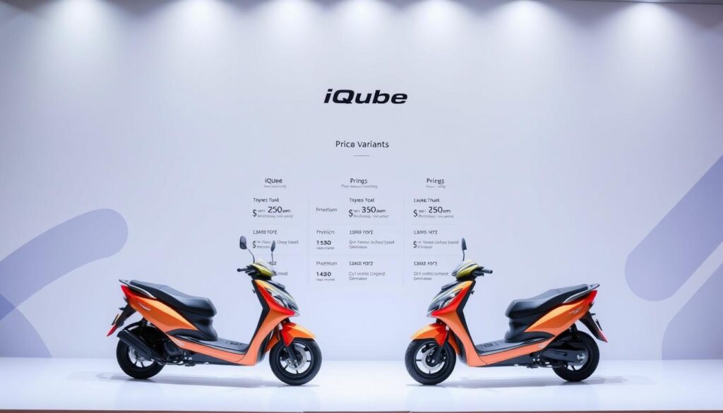 TVS iQube model variants pricing
