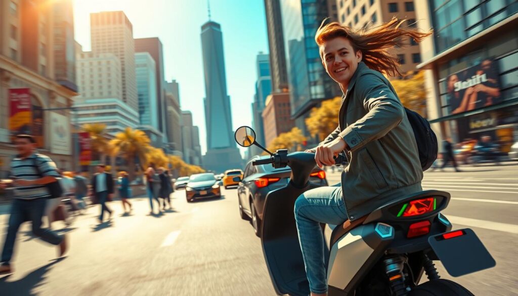 electric scooter ride experience