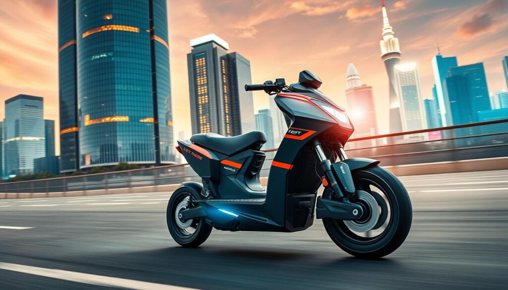 high-performance electric scooter speed and range