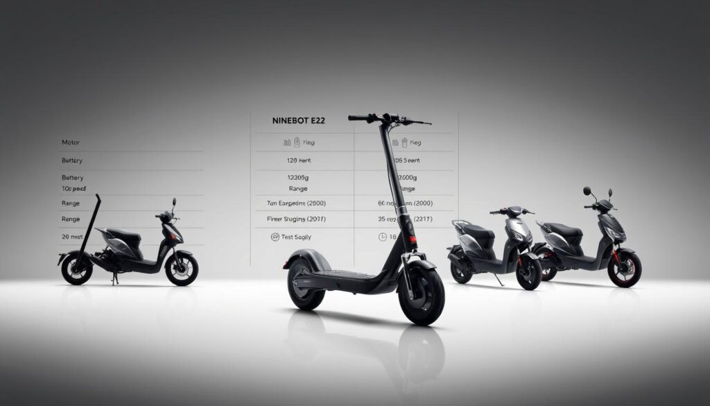 electric scooter comparison chart