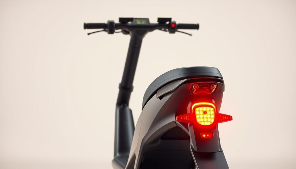 integrated brake light scooter safety
