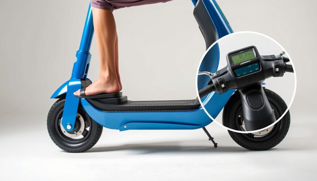 rider weight and balance scooter features