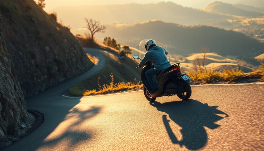 scooter hill climbing