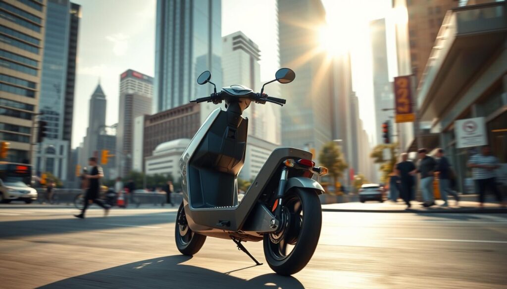 sporty electric scooter