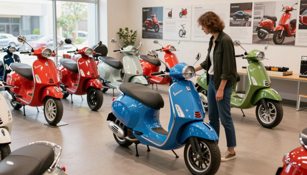 vespa showroom gear