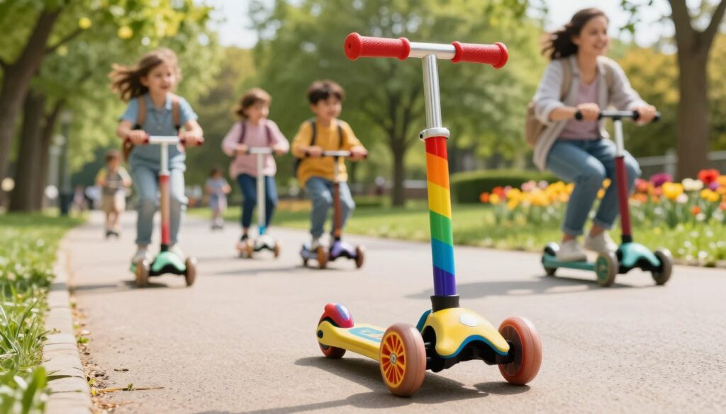 rainbow scooter