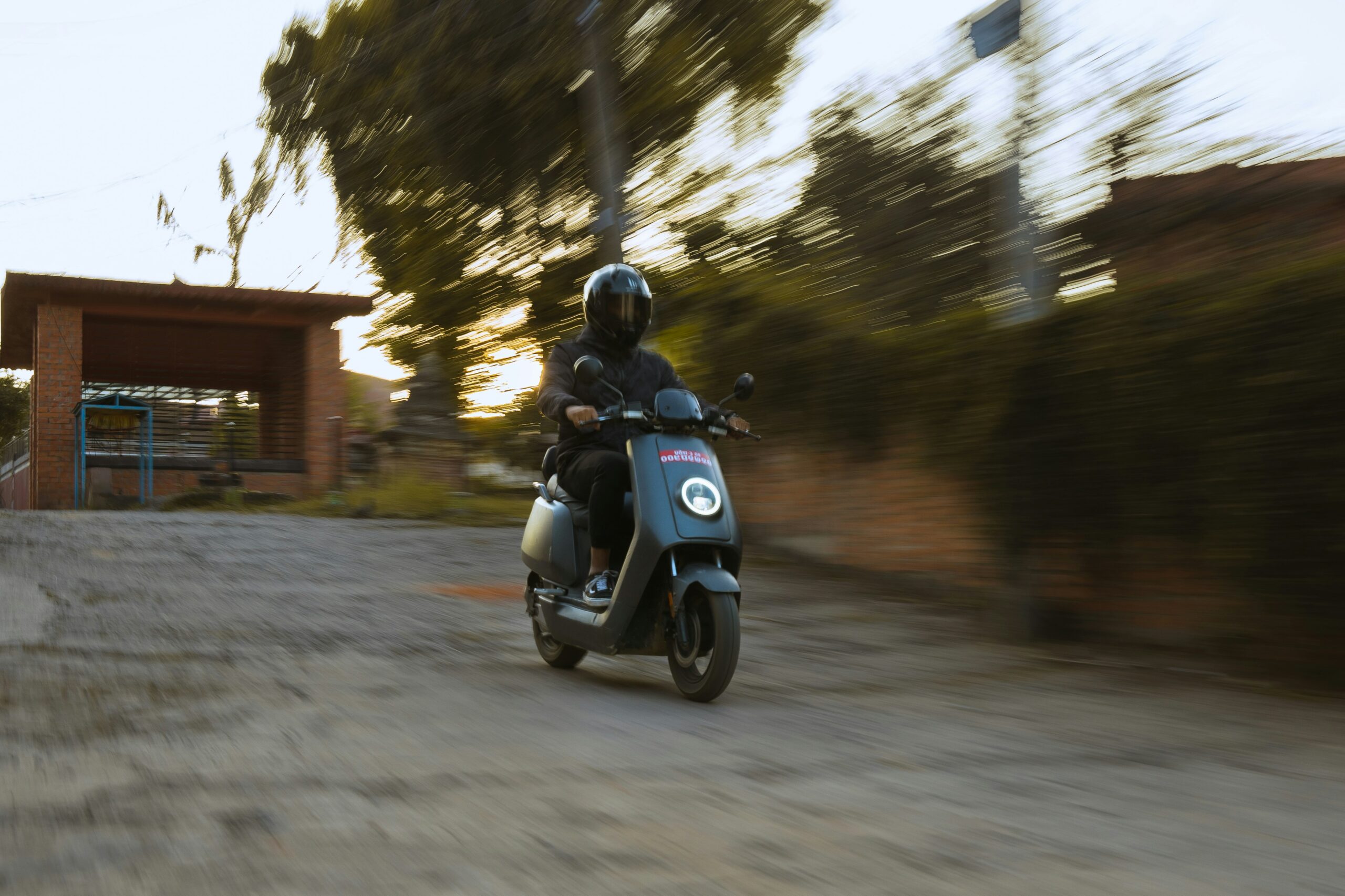 Exploring the City with a Stylish Vespa Moped