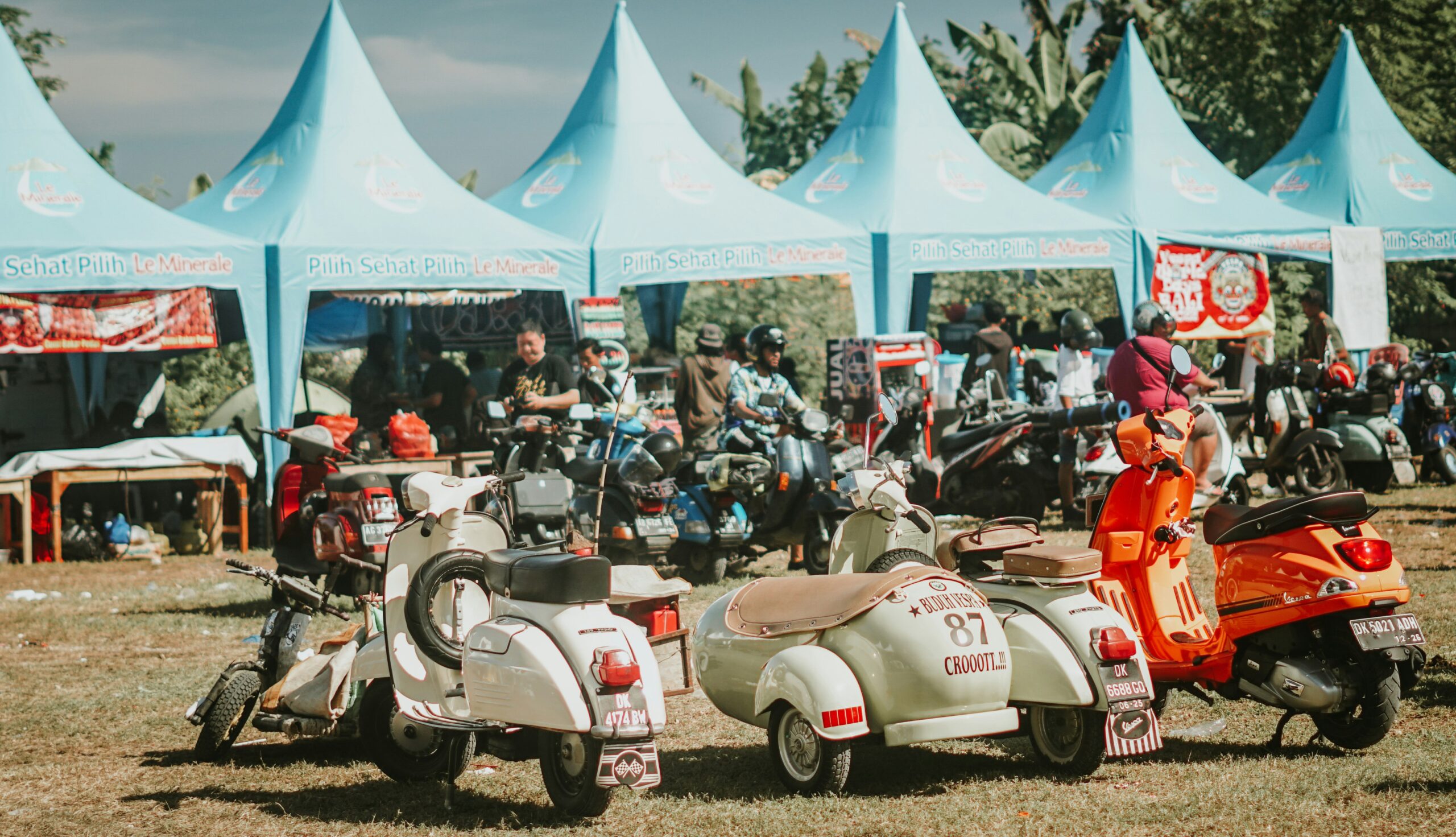 Exploring the City in Style with a Pink Vespa